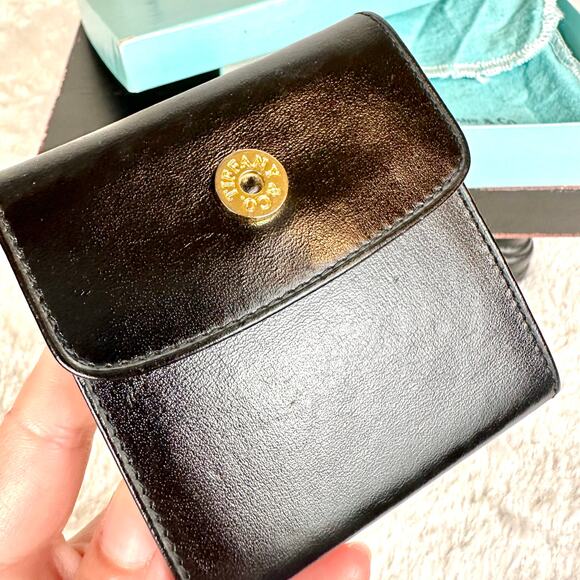 Tiffany & Co small sticky note holder. Black leather. NEW! Vintage RARE GIFT!! - Picture 3 of 10